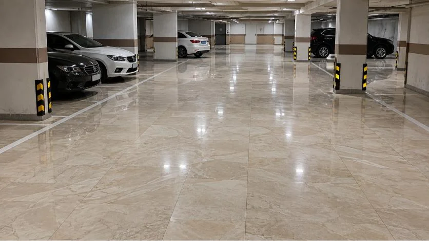 سنگ پارکینگ و رمپ