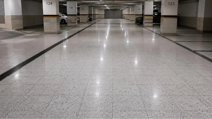 سنگ پارکینگ و رمپ
